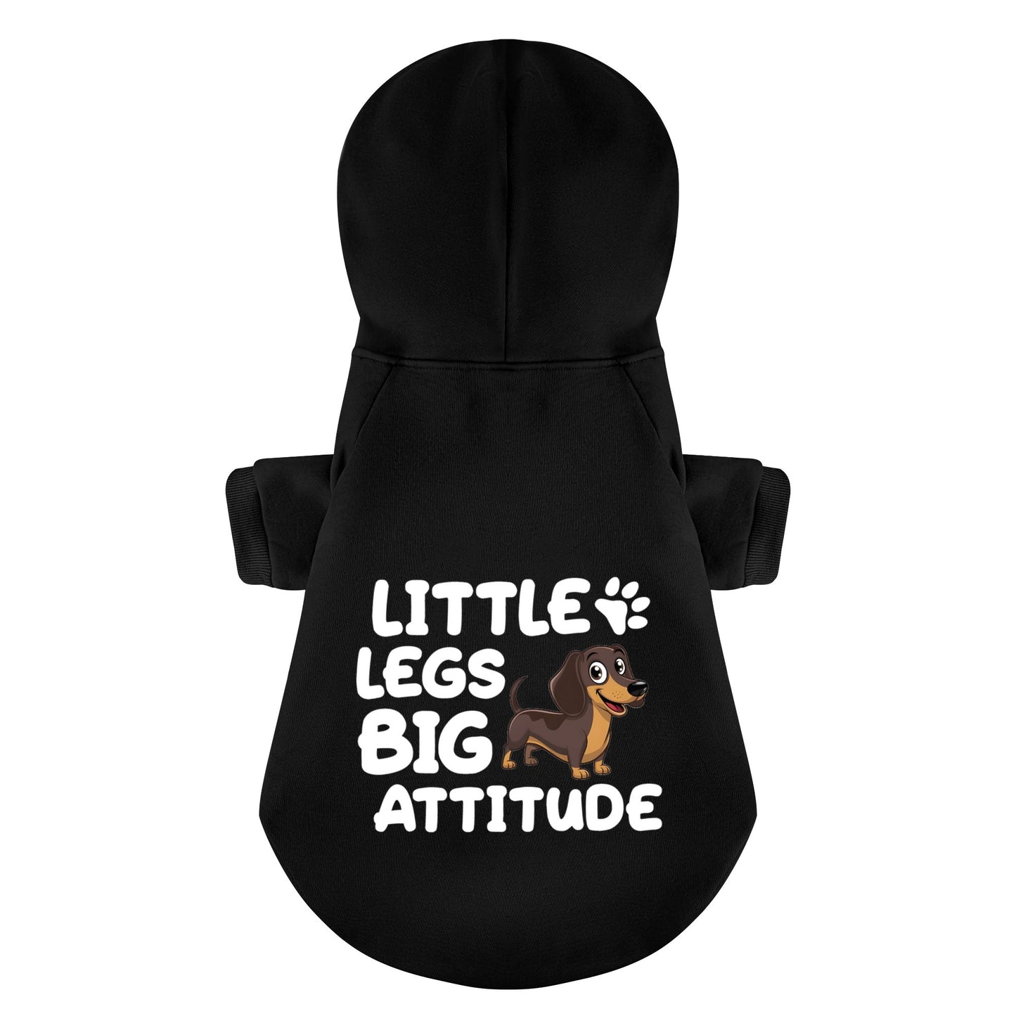 Little Legs, BIG ATTITUDE - Personalized Dachshund Hoodies with Funny Quotes – Stylish, Cozy, and Premium 100% Cotton