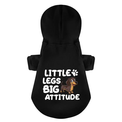 Little Legs, BIG ATTITUDE - Personalized Dachshund Hoodies with Funny Quotes – Stylish, Cozy, and Premium 100% Cotton