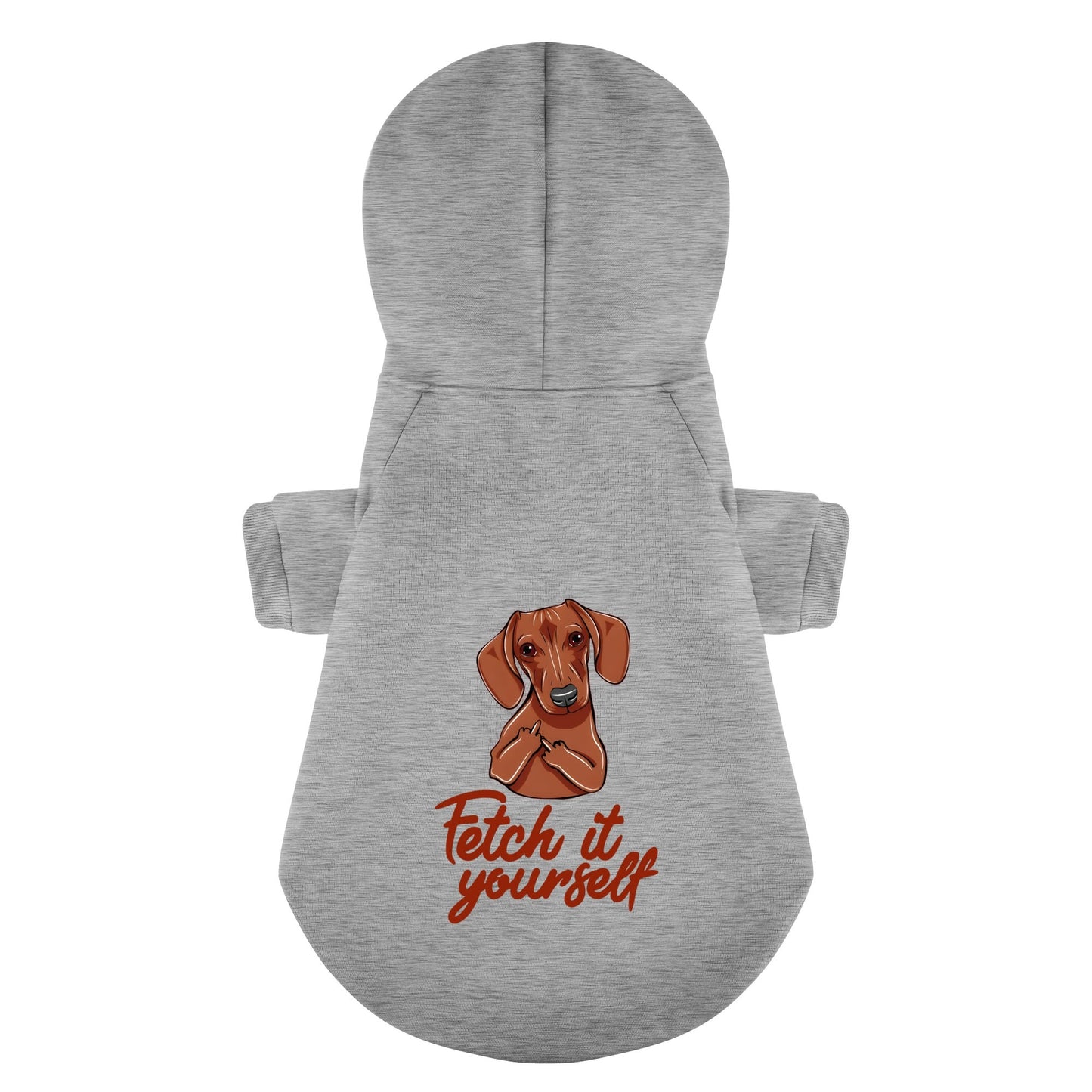 Fetch It Yourself - Personalized Dachshund Hoodies with Funny Quotes – Stylish, Cozy, and Premium 100% Cotton