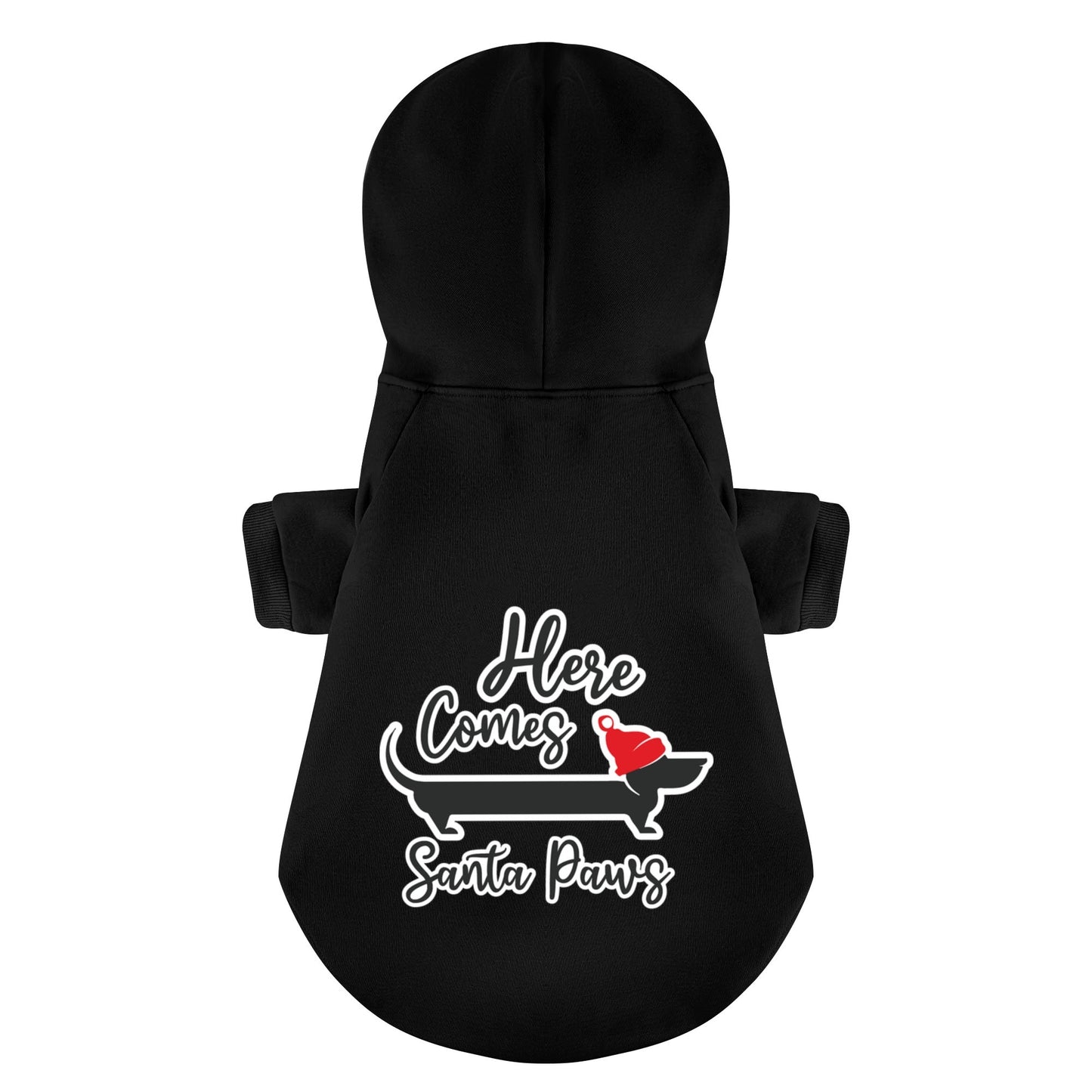 Santa Paws - Personalized Dachshund Hoodies with Funny Quotes – Stylish, Cozy, and Premium 100% Cotton