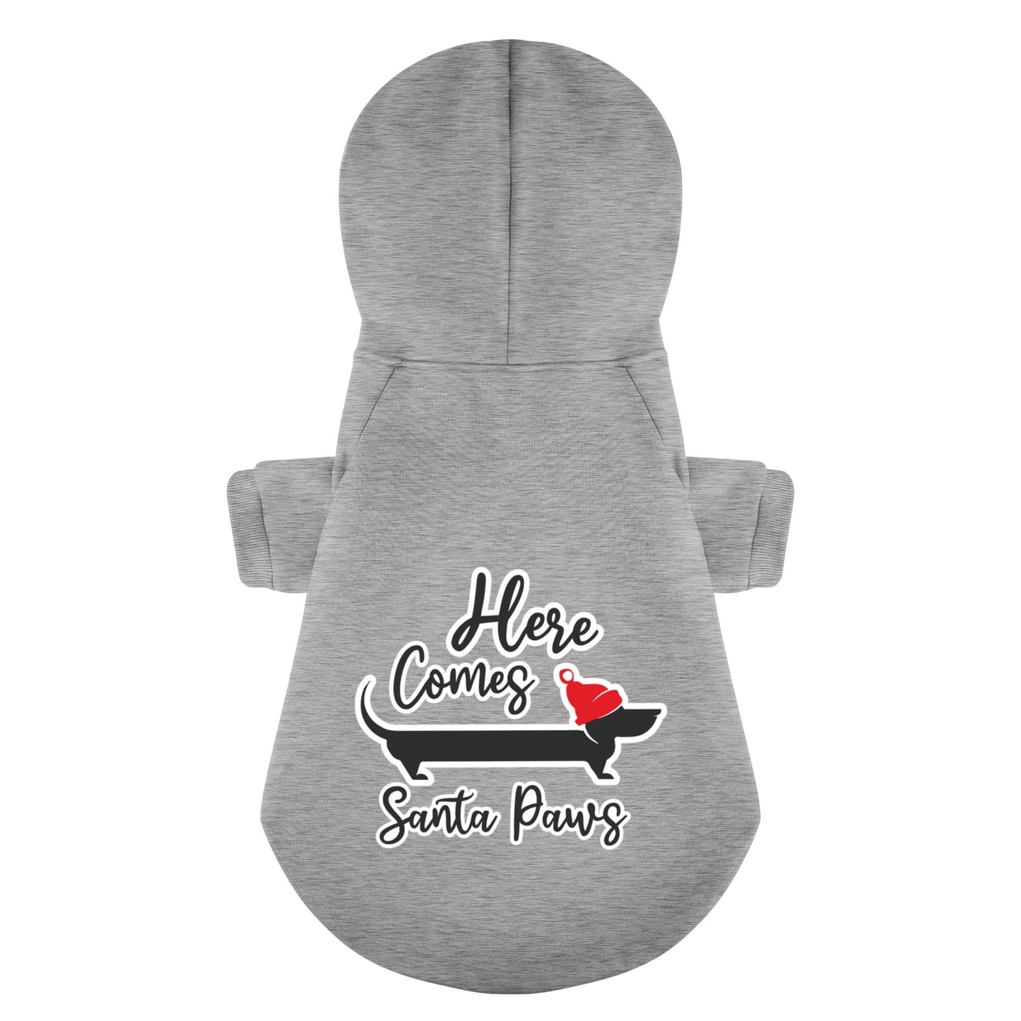 Santa Paws - Personalized Dachshund Hoodies with Funny Quotes – Stylish, Cozy, and Premium 100% Cotton