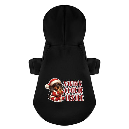 Santas Cookie Tester - Personalized Dachshund Hoodies with Funny Quotes – Stylish, Cozy, and Premium 100% Cotton