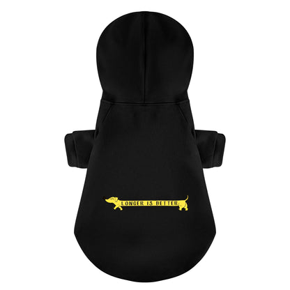 Longer is Better - Personalized Dachshund Hoodies with Funny Quotes – Stylish, Cozy, and Premium 100% Cotton