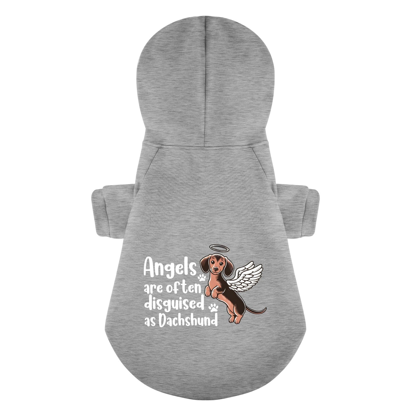 Angels are often disguised as Duchshund - Personalized Dachshund Hoodies with Funny Quotes – Stylish, Cozy, and Premium 100% Cotton