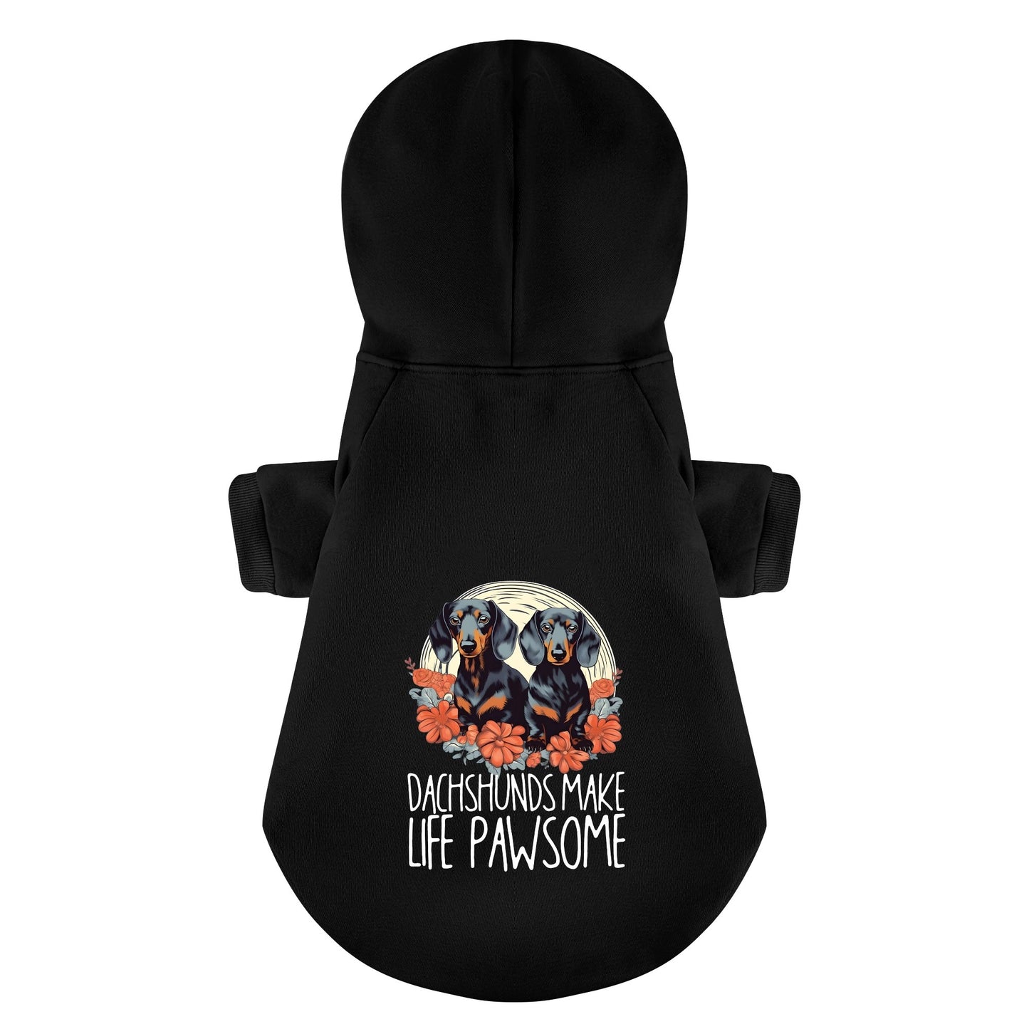 Dachshund Make Life Pawsome - Personalized Dachshund Hoodies with Funny Quotes – Stylish, Cozy, and Premium 100% Cotton