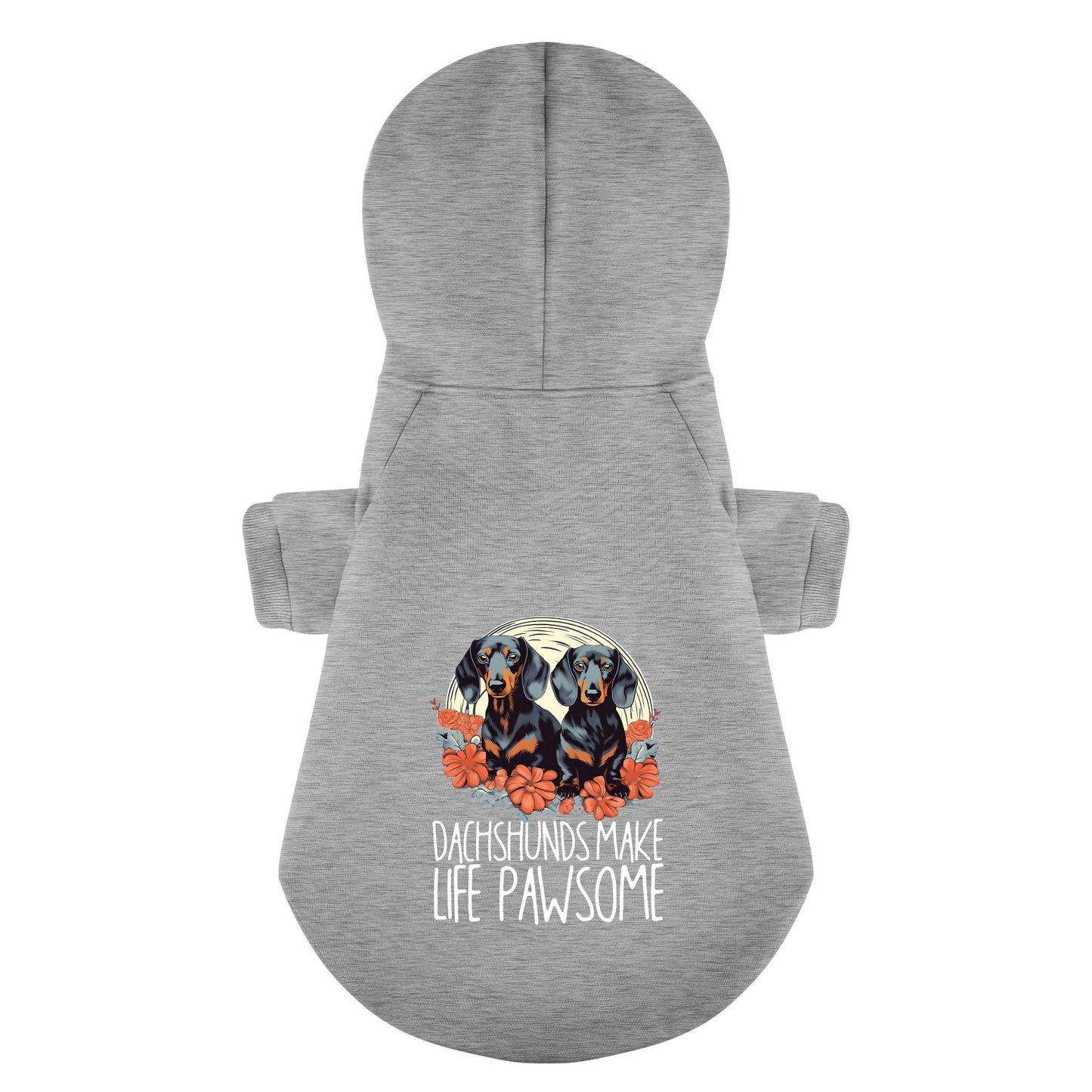 Dachshund Make Life Pawsome - Personalized Dachshund Hoodies with Funny Quotes – Stylish, Cozy, and Premium 100% Cotton