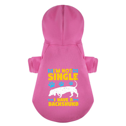 IM NOT A SINGLE - Personalized Dachshund Hoodies with Funny Quotes – Stylish, Cozy, and Premium 100% Cotton