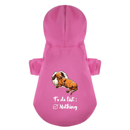 To Do List - Personalized Dachshund Hoodies with Funny Quotes – Stylish, Cozy, and Premium 100% Cotton