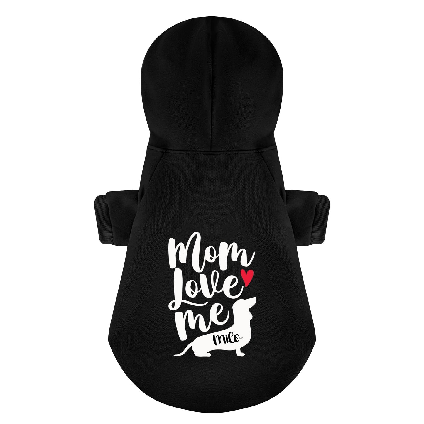 Mom Love Me - Personalized Dachshund Hoodies with your doxie name – Stylish, Cozy, and Premium 100% Cotton