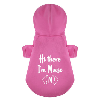 Hi there Im Moose - Personalized Dachshund Hoodies with your doxie name – Stylish, Cozy, and Premium 100% Cotton