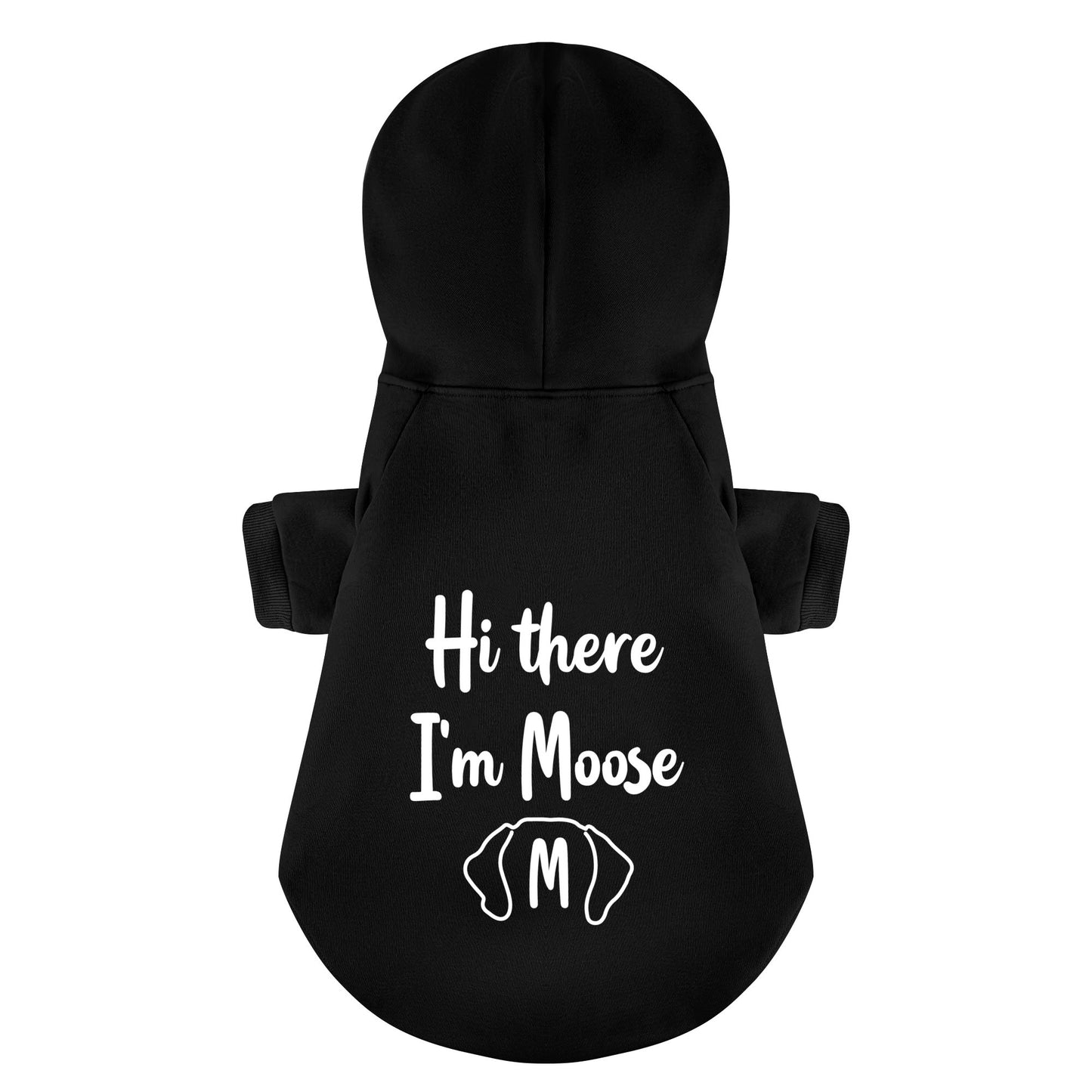 Hi there Im Moose - Personalized Dachshund Hoodies with your doxie name – Stylish, Cozy, and Premium 100% Cotton