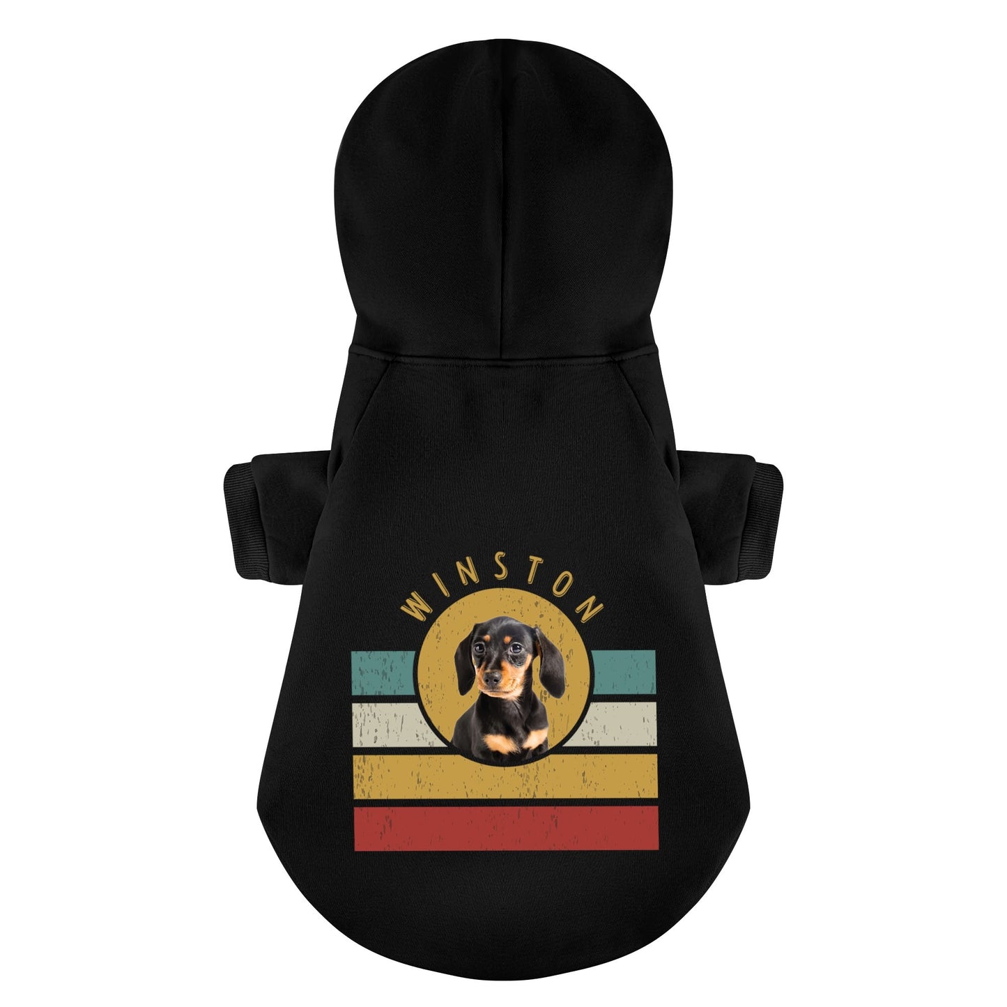 WINSTON - Personalized Dachshund Hoodies with your doxie image – Stylish, Cozy, and Premium 100% Cotton