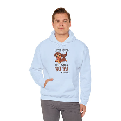 Custom Hoodie with dachshund Name  - Unisex Hoodie