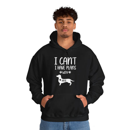 Custom Hoodie with dachshund Name  - Unisex Hoodie