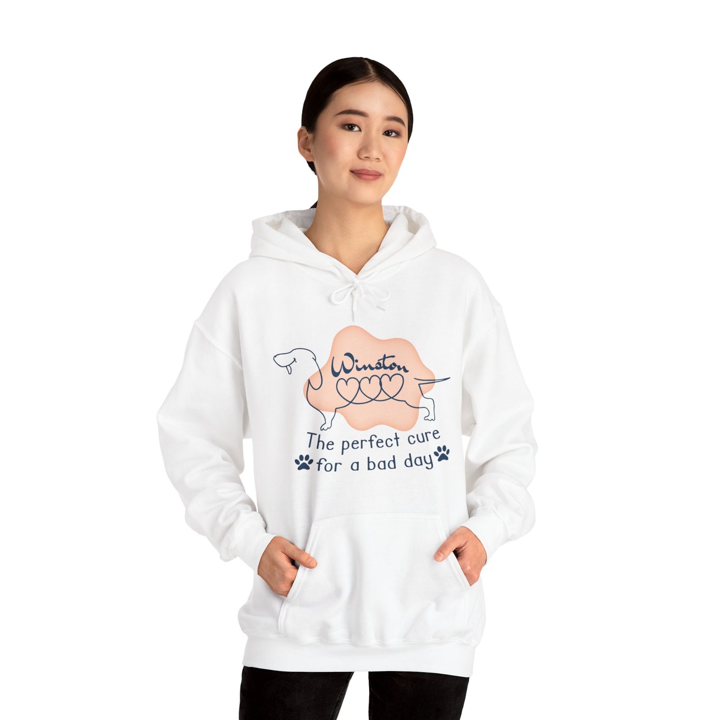 Custom Hoodie with dachshund Name  - Unisex Hoodie