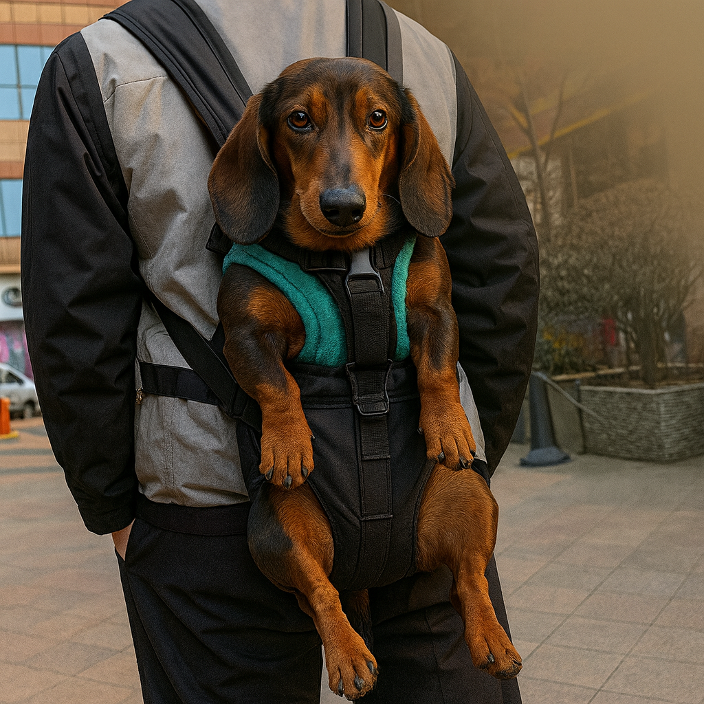 DachCarry Dachshund Backpack – Safe Comfy Hands-Free Dog Carrier