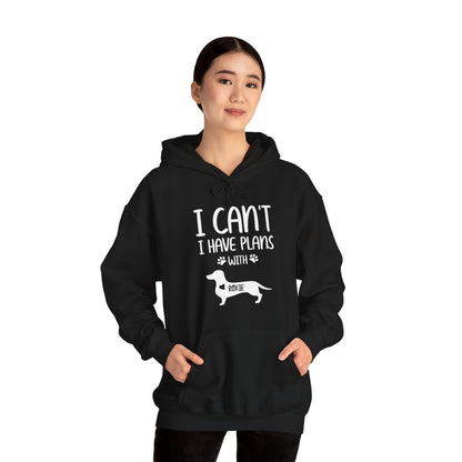 Custom Hoodie with dachshund Name  - Unisex Hoodie