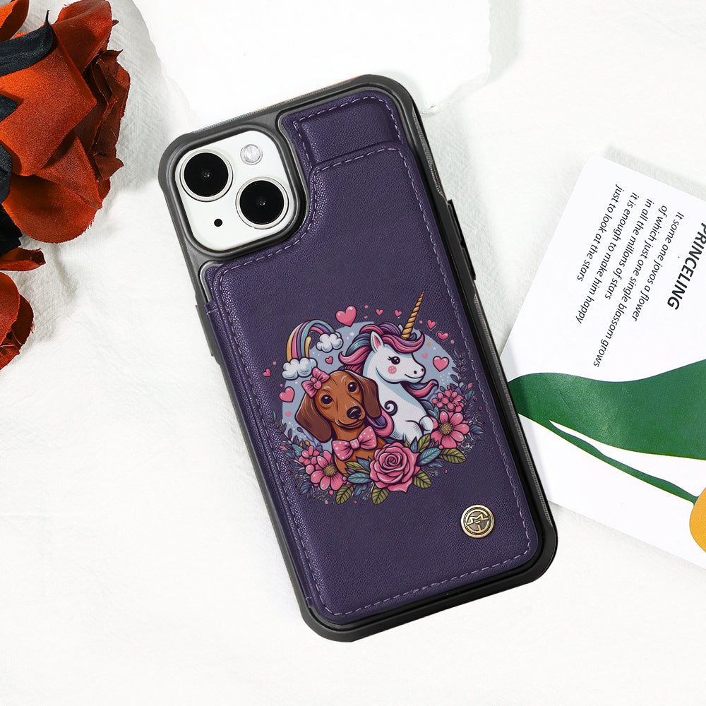 Whisper - Leather Wallet Case for for iPhone & Samsung