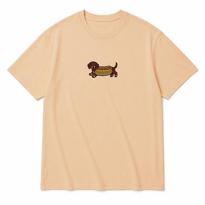 LEO - Embroidered Doxie T-Shirt | Heavyweight Crew Neck
