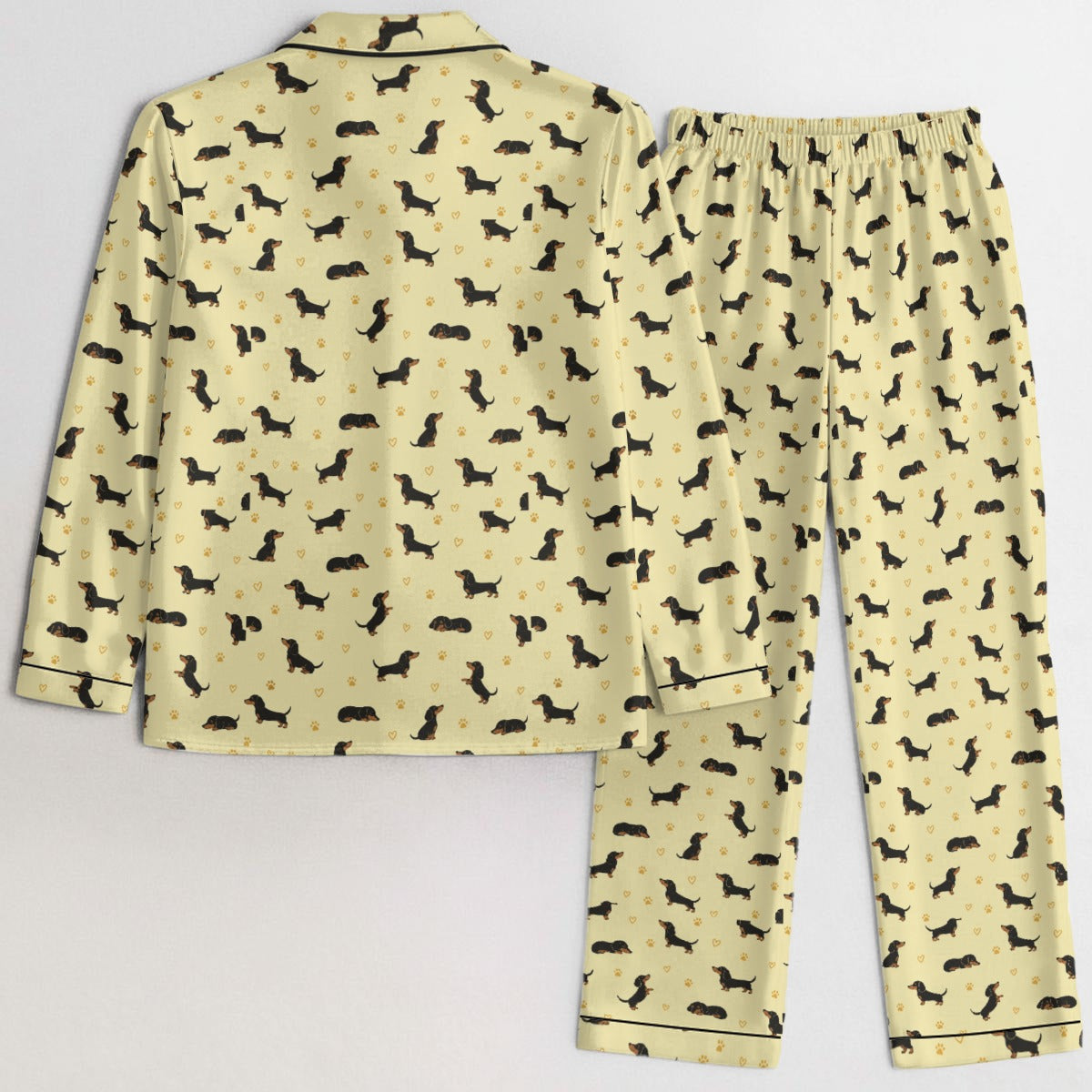 Cookie  – Matching Women's Satin Pajamas | Soft Silky Two-Piece Sleepwear Set