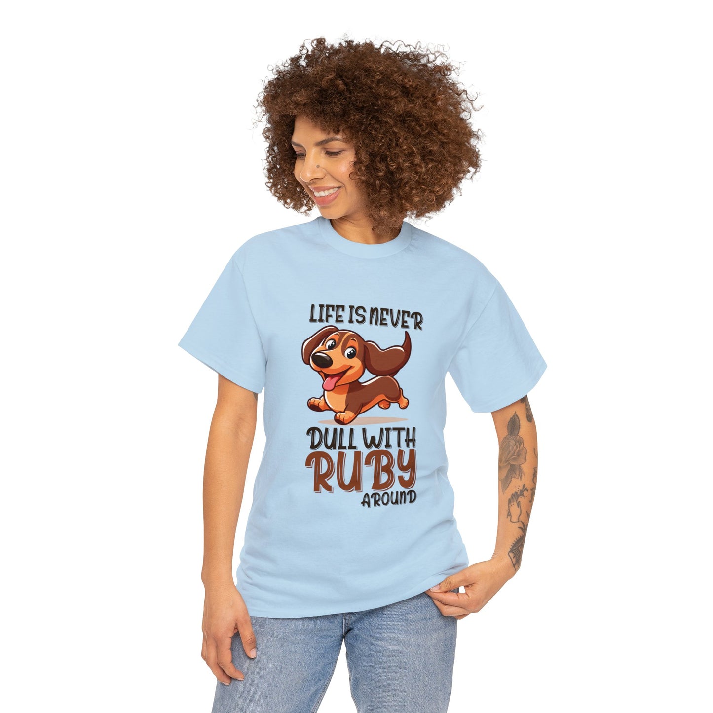 Custom T-shirt  with dachshund  Name