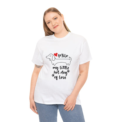 Custom T-shirt  with dachshund  Name