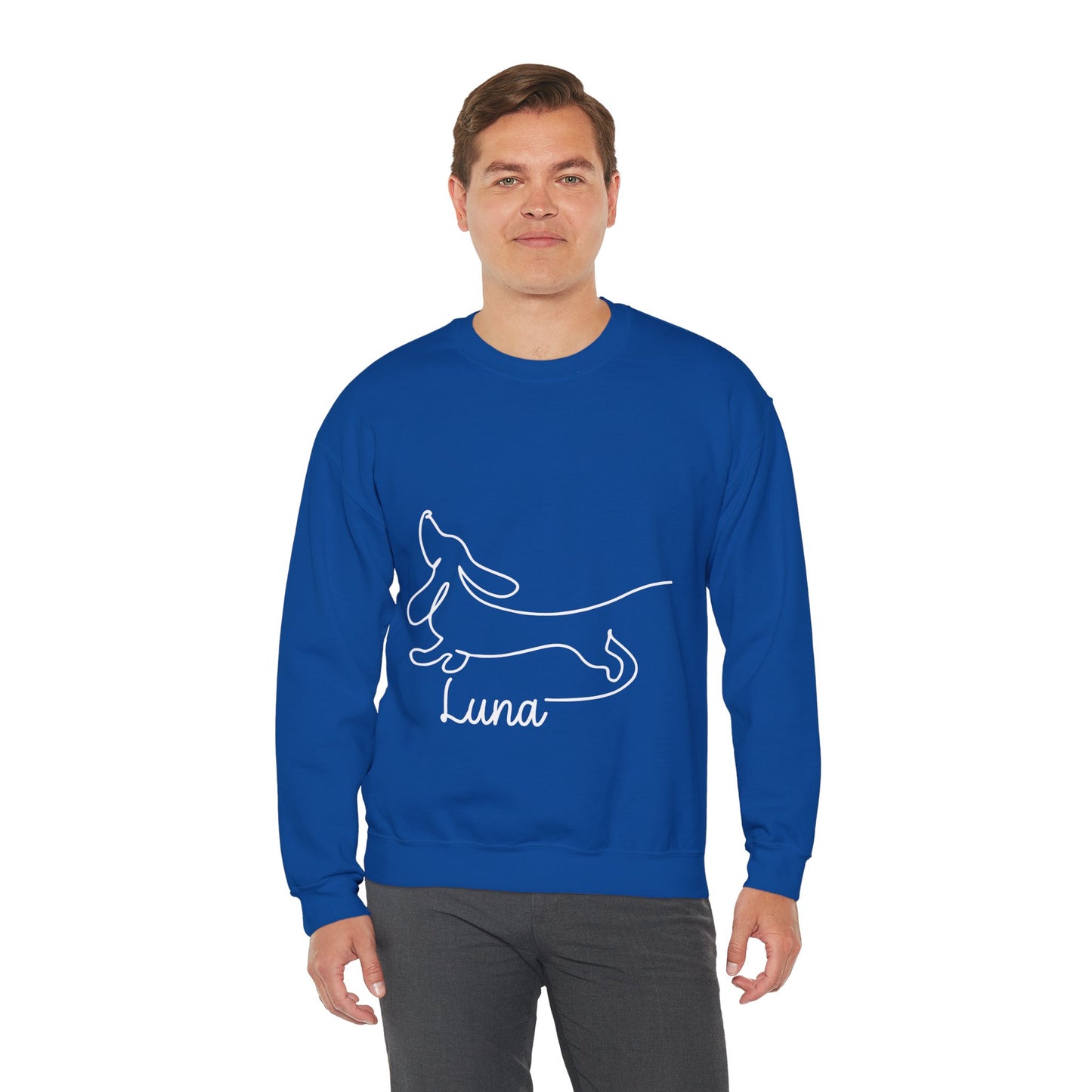 Custom Sweatshirt  with dachshund Name  -  Unisex Sweatshirt for Dachshund lovers