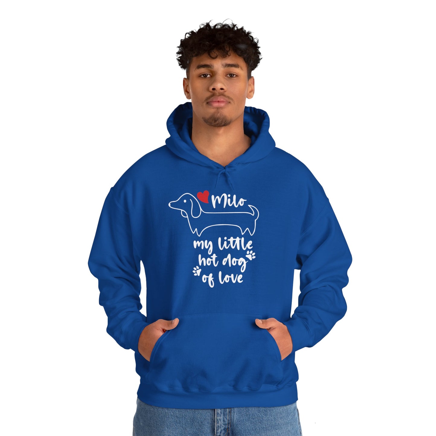 Custom Hoodie with dachshund Name  - Unisex Hoodie