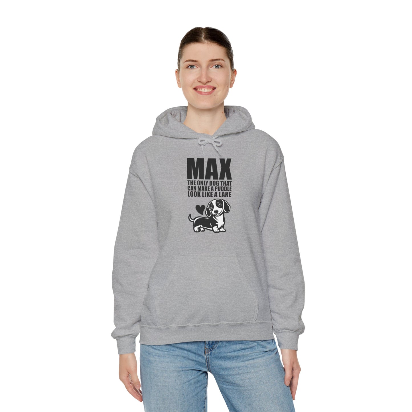 Custom Hoodie with dachshund Name  - Unisex Hoodie