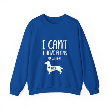 Custom Sweatshirt  with dachshund Name  -  Unisex Sweatshirt