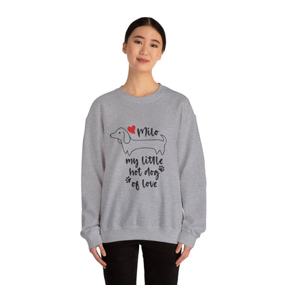 Sudadera personalizada con nombre de perro salchicha - Sudadera unisex 