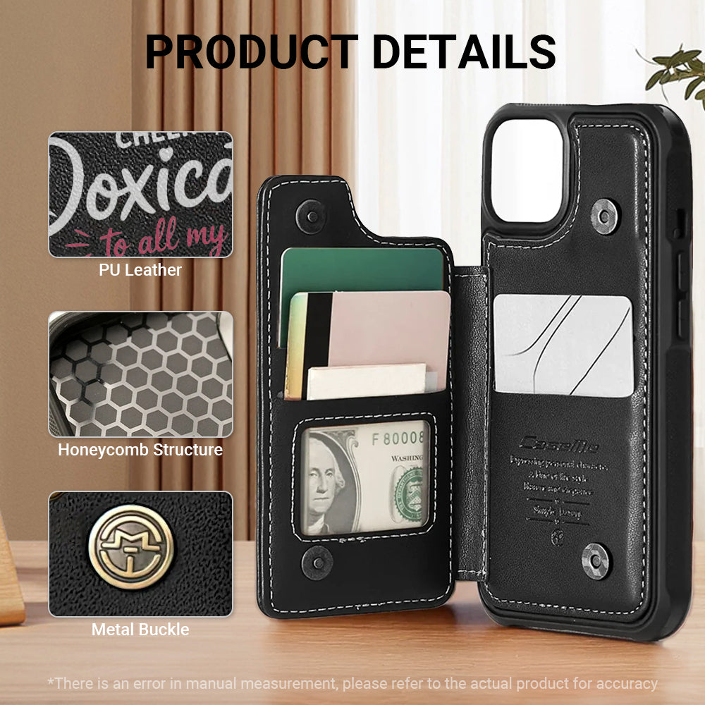 Tenley - Leather Wallet Case for for iPhone & Samsung