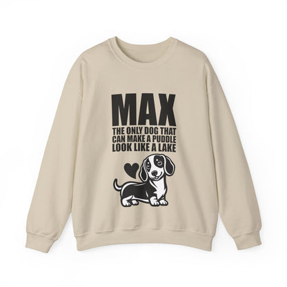 Custom Sweatshirt  with dachshund Name  -  Unisex Sweatshirt
