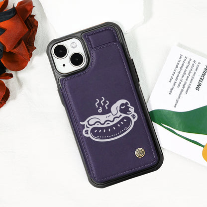 Winnie - Leather Wallet Case for for iPhone & Samsung