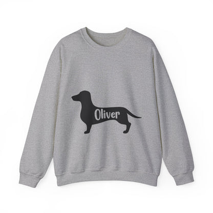 Custom Sweatshirt  with dachshund Name  -  Unisex Sweatshirt