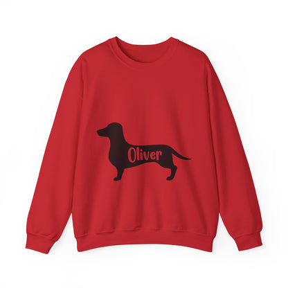 Custom Sweatshirt  with dachshund Name  -  Unisex Sweatshirt