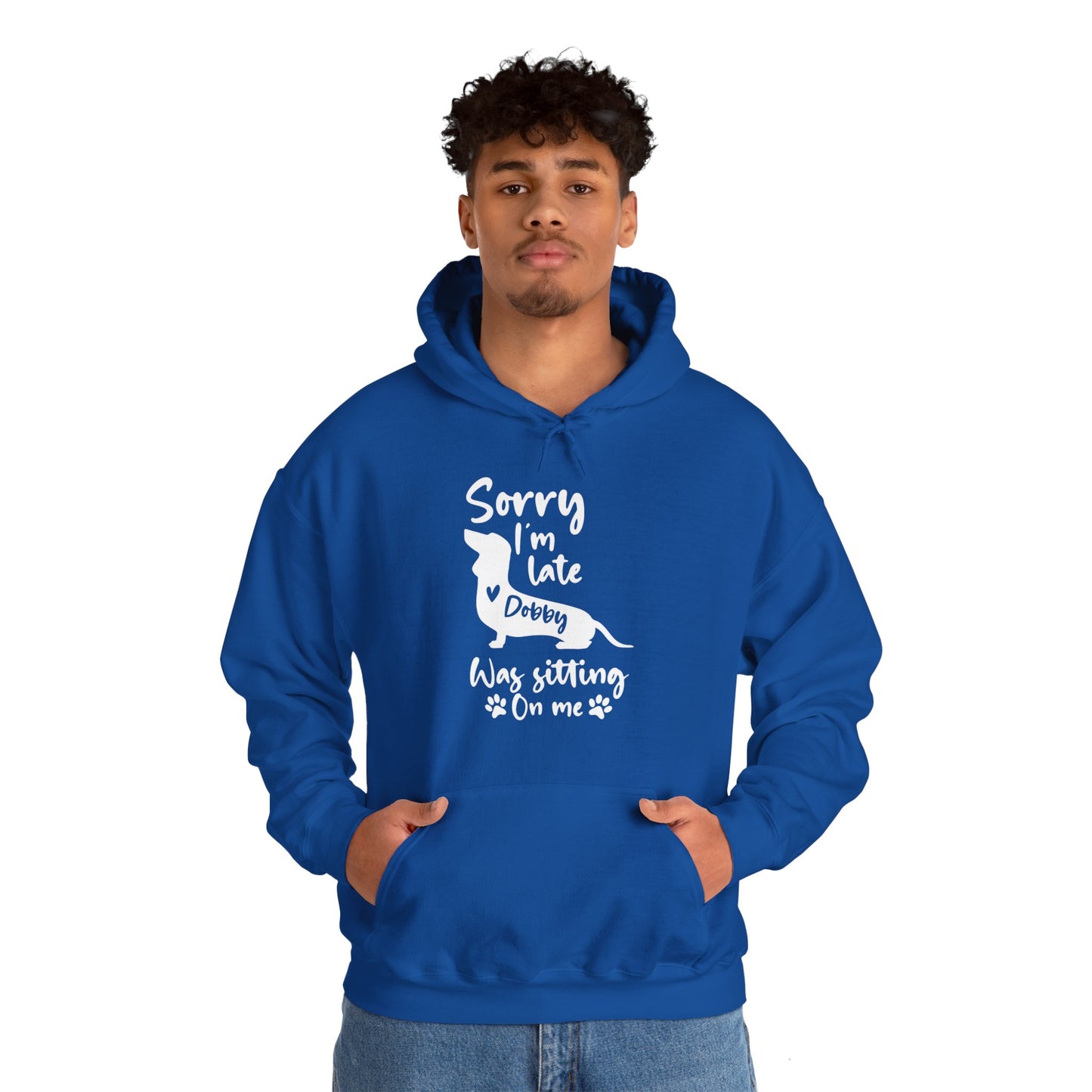 Sudadera con capucha personalizada con nombre de perro salchicha - Sudadera con capucha unisex 