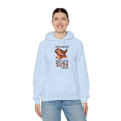 Custom Hoodie with dachshund Name  - Unisex Hoodie