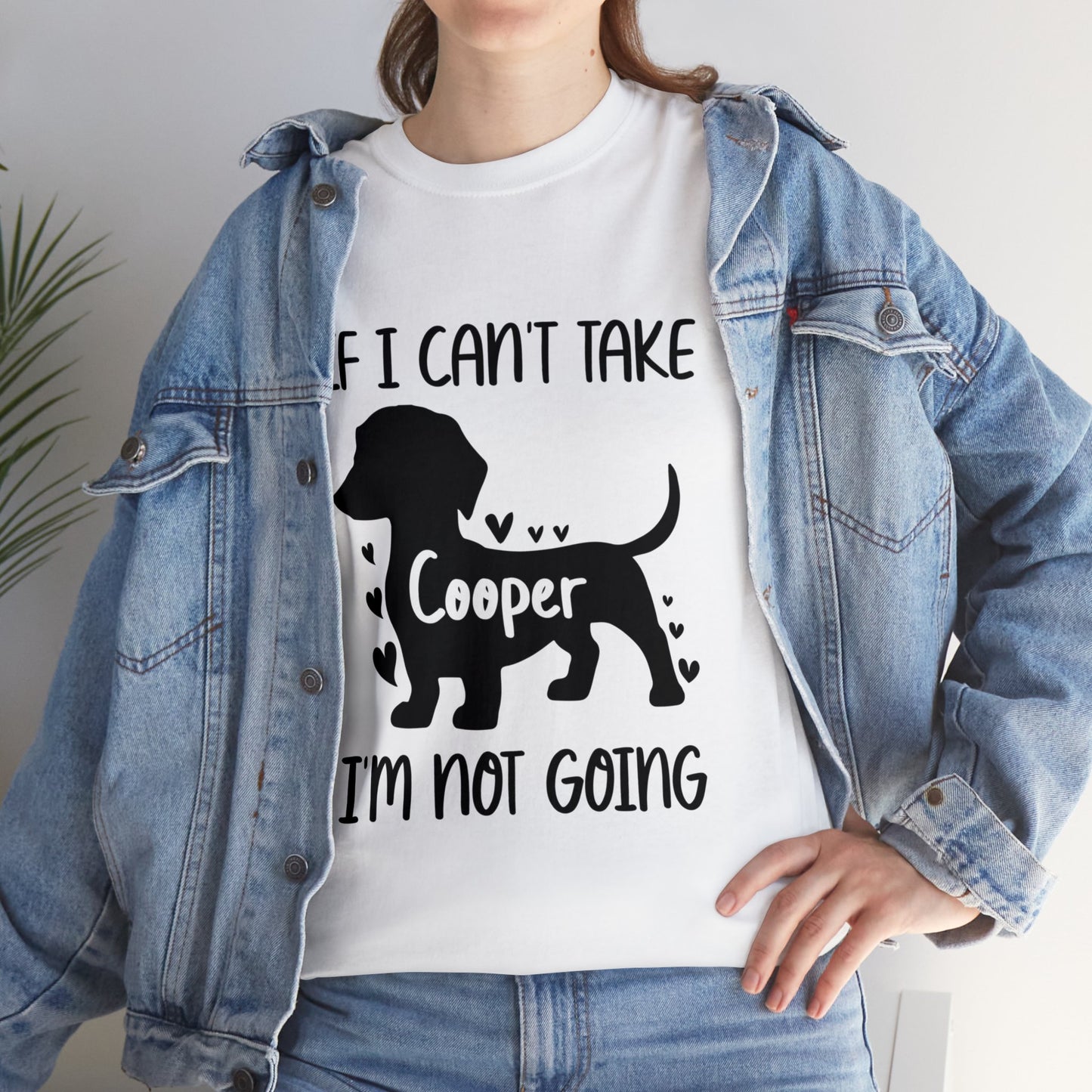 Im not going - Custom T-shirt  with dachshund  Name