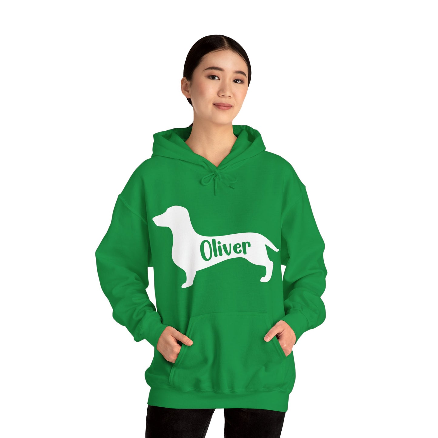 Custom Hoodie with dachshund Name  - Unisex Hoodie