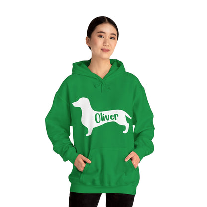 Custom Hoodie with dachshund Name  - Unisex Hoodie