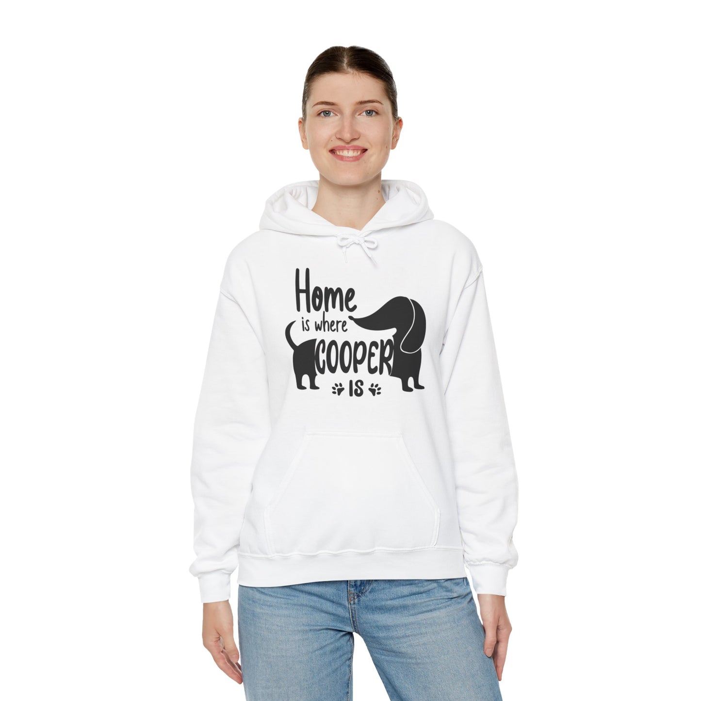 Sudadera con capucha personalizada con nombre de perro salchicha - Sudadera con capucha unisex 