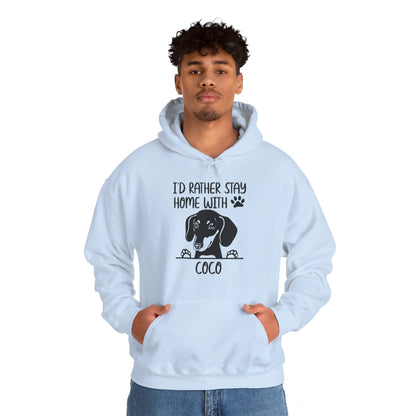 Custom Hoodie with dachshund Name  - Unisex Hoodie