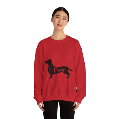 Custom Sweatshirt  with dachshund Name  -  Unisex Sweatshirt