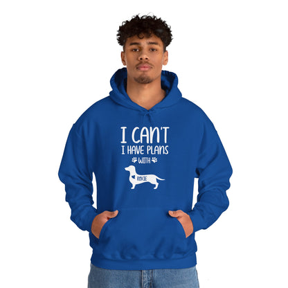 Custom Hoodie with dachshund Name  - Unisex Hoodie