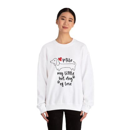 Sudadera personalizada con nombre de perro salchicha - Sudadera unisex 