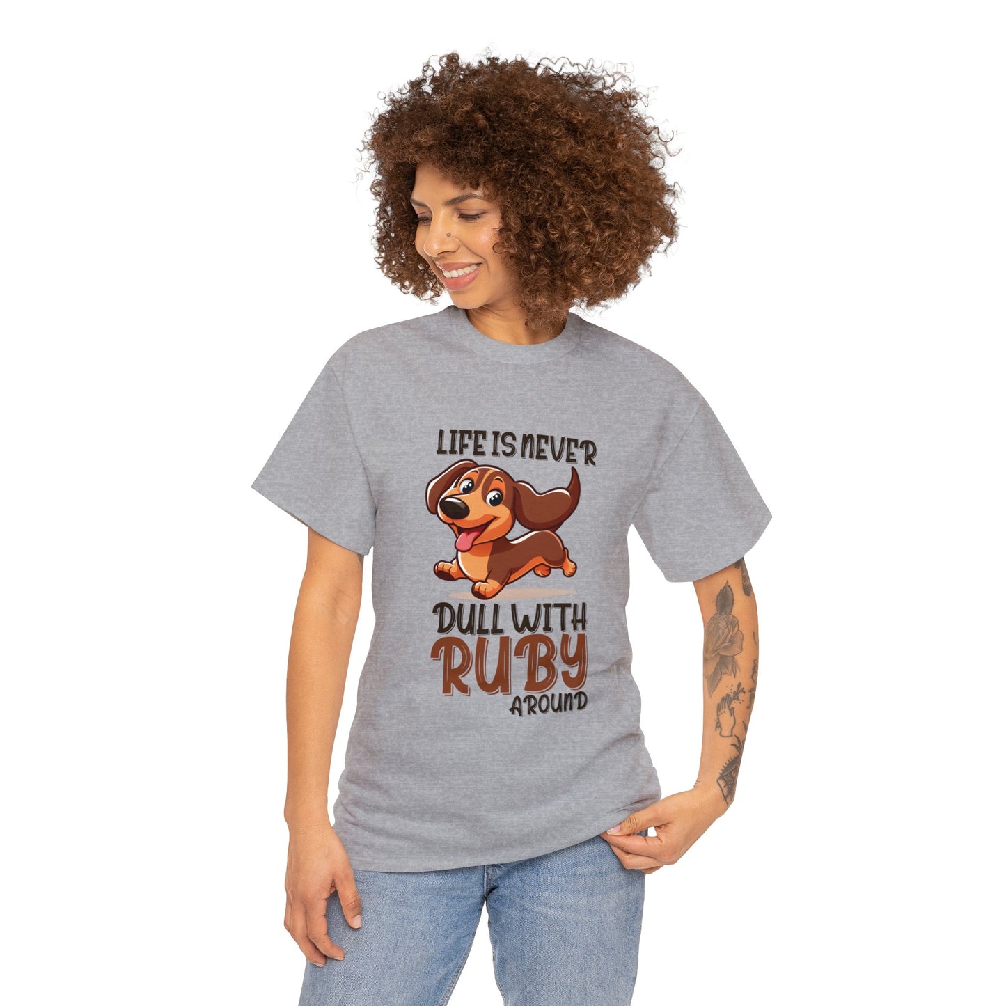 Custom T-shirt  with dachshund  Name