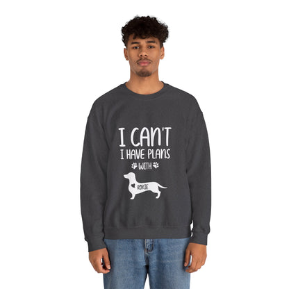 Custom Sweatshirt  with dachshund Name  -  Unisex Sweatshirt