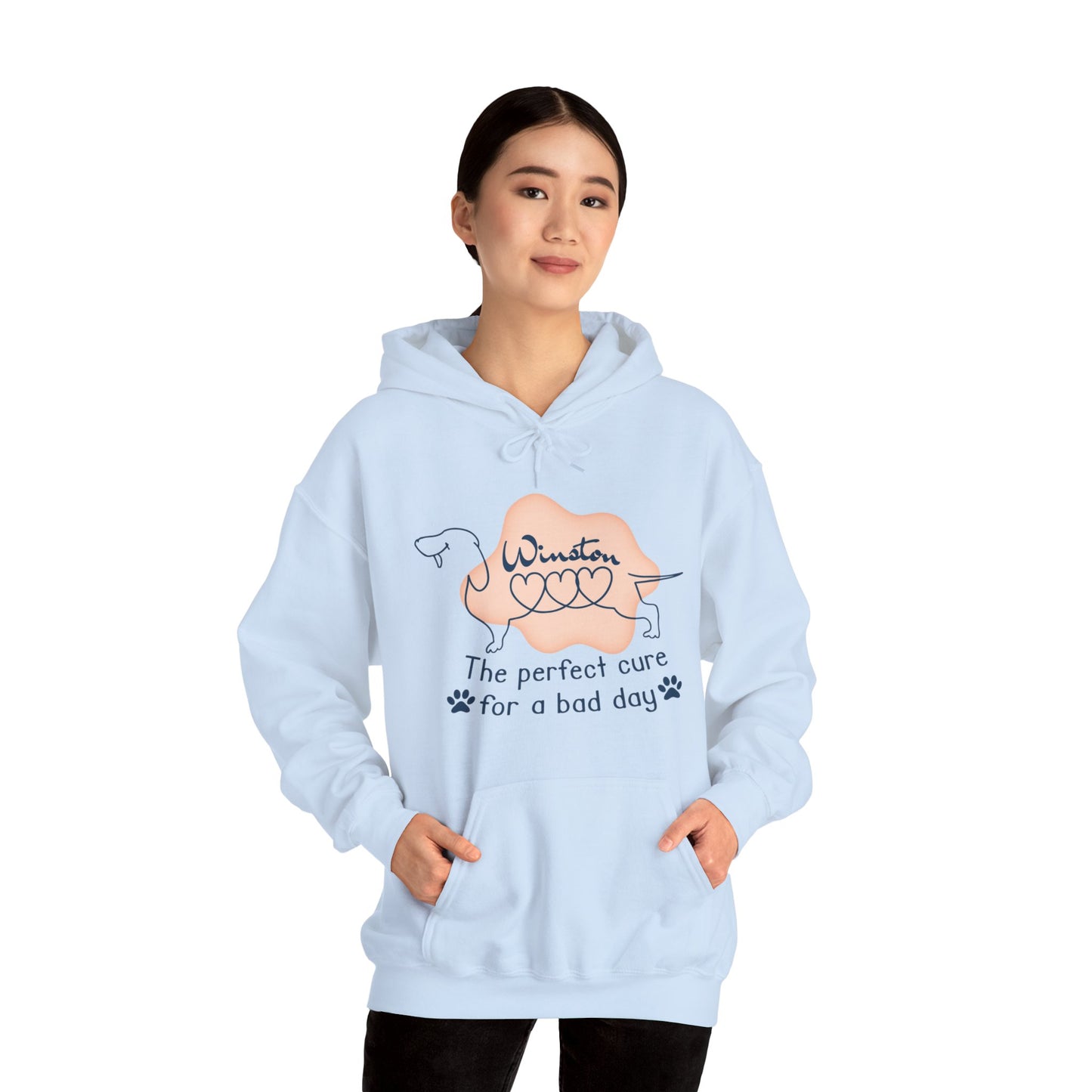 Custom Hoodie with dachshund Name  - Unisex Hoodie