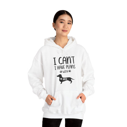 Custom Hoodie with dachshund Name  - Unisex Hoodie